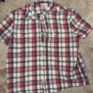 J Crew Shirt Mens XL Striped Multicolor Button Up Stitch Sewn Untucked